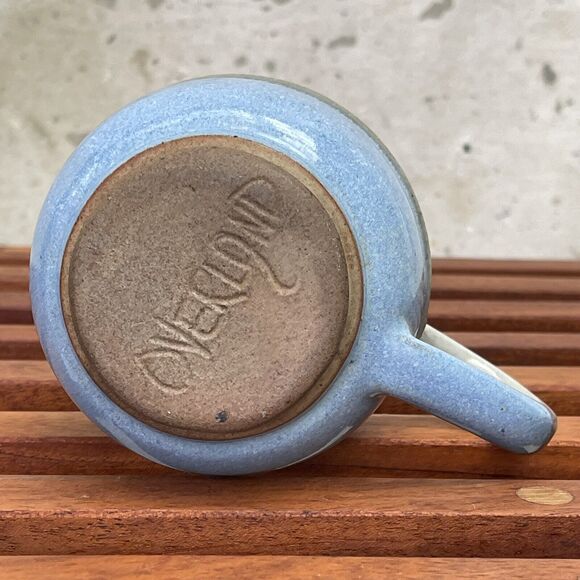 Vintage Overland Pottery Blue Ceramic Coffee/Tea Mug Studio Pottery - Picture 2 of 5